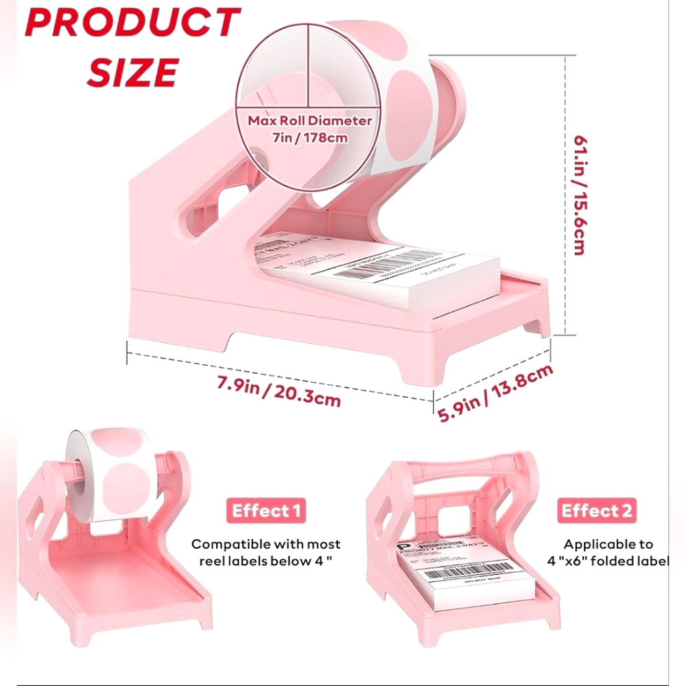 Pink Label Dispenser & Holder - Picture 2 of 9